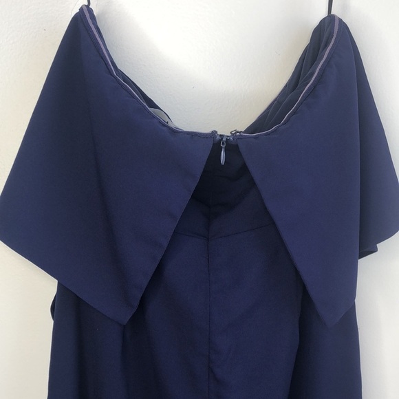 Lulu’s Lots of Love navy blue strapless dress - Picture 4 of 8